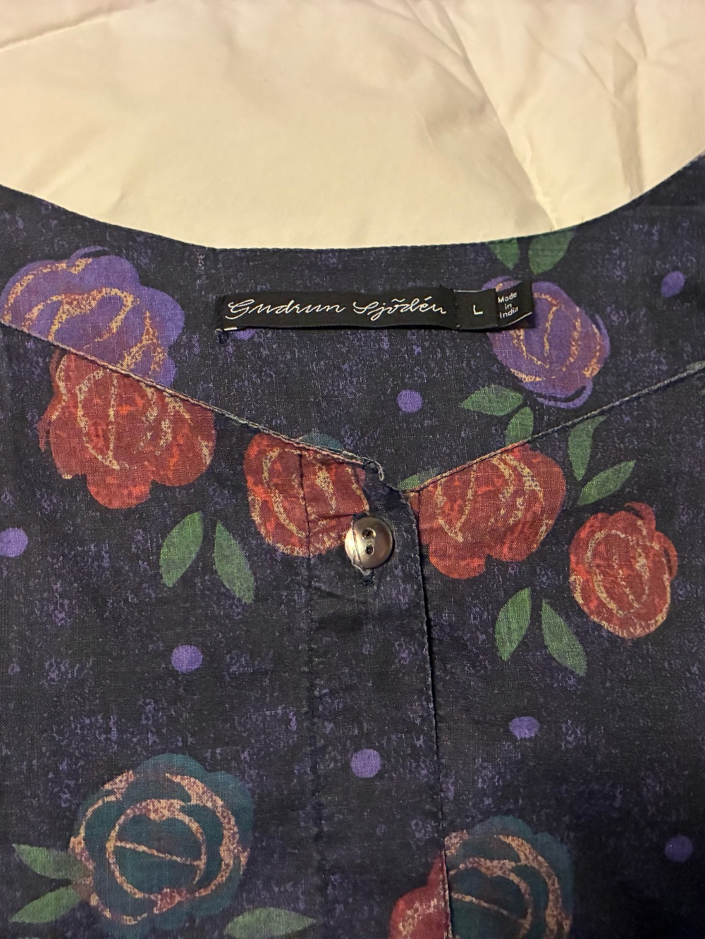 Gudrun Sjoden cotton artist smock - Picture 3 of 3
